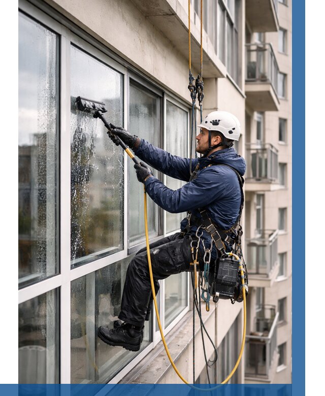 Мойка балконного остекления в Салавате от 3734 р. | ВЫСОТНИК-Слв