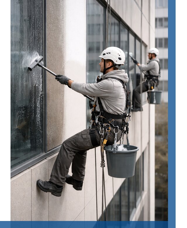 Мойка фасадов зданий в Салавате под ключ от 373 р. | ВЫСОТНИК-Слв