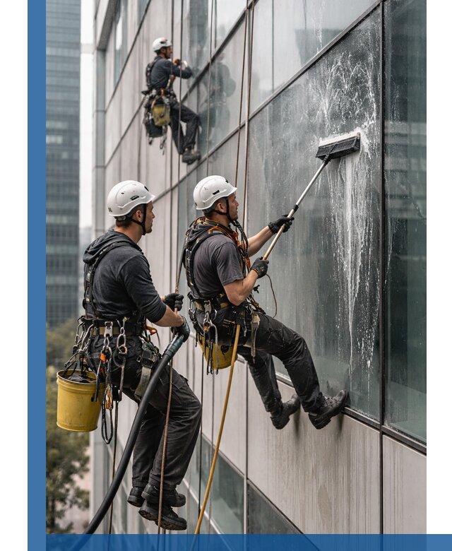 Профессиональная высотная мойка фасадов зданий в Салавате