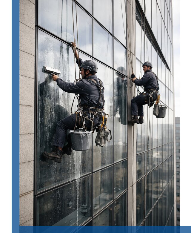 Профессиональная мойка стеклянных фасадов зданий в Салавате