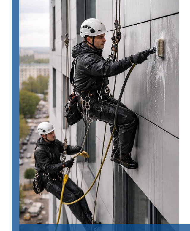 Профессиональная мойка фасада из композита в Салавате