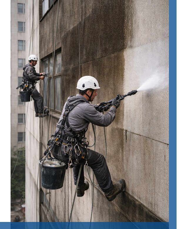 Очистка фасада от копоти в Салавате от 267 р. | ВЫСОТНИК-Слв