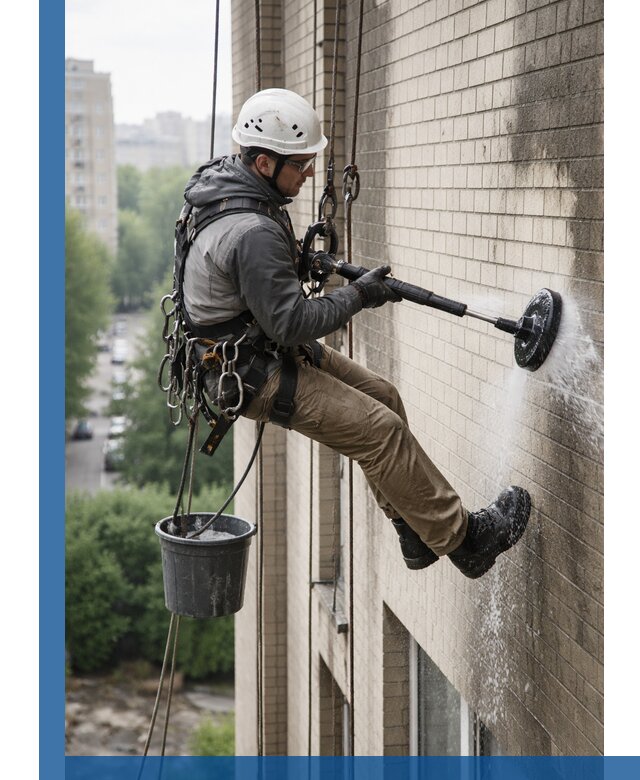 Очистка фасада от копоти в Салавате профессионально и безопасно