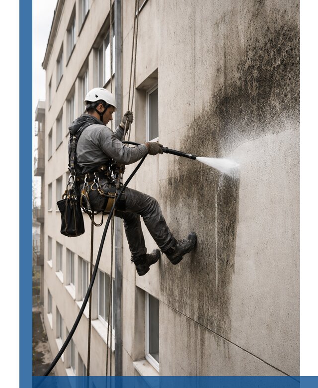 Профессиональная очистка фасадов от плесени в Салавате