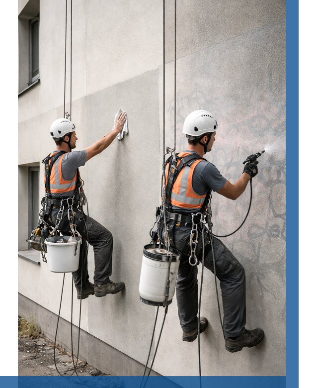 Антиграффити покрытие фасада в Салавате от 640 р. | ВЫСОТНИК-Слв