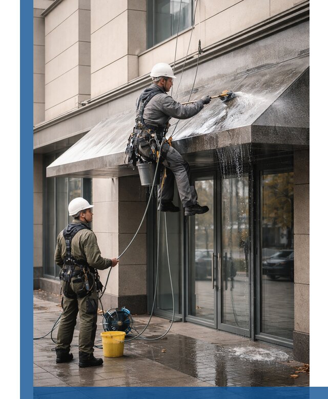 Профессиональная мойка козырьков и навесов в Салавате