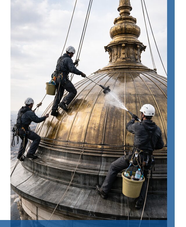 Мойка куполов и шпилей в Салавате от 8535 р. - заказать | ВЫСОТНИК-Слв