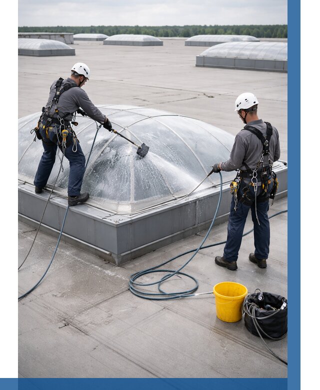 Мойка зенитных фонарей в Салавате, заказать от 4801 р. | ВЫСОТНИК-Слв