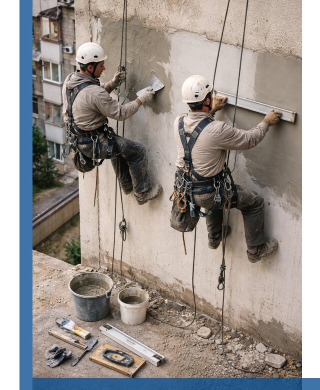 Комплексный ремонт штукатурного фасада с гарантией в Салавате