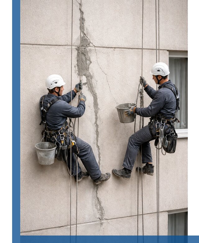 Заделка трещин на фасаде в Салавате с гарантийным ремонтом