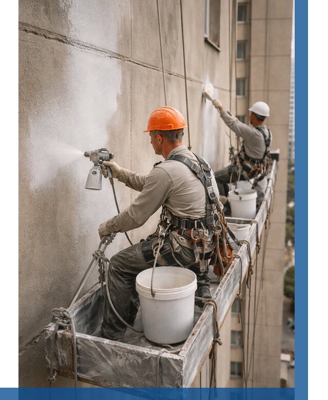 Грунтовка фасада на высоте в Салавате от 128 р. | ВЫСОТНИК-Слв