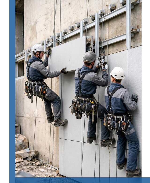 Монтаж вентилируемого фасада в Салавате под ключ с гарантией качества