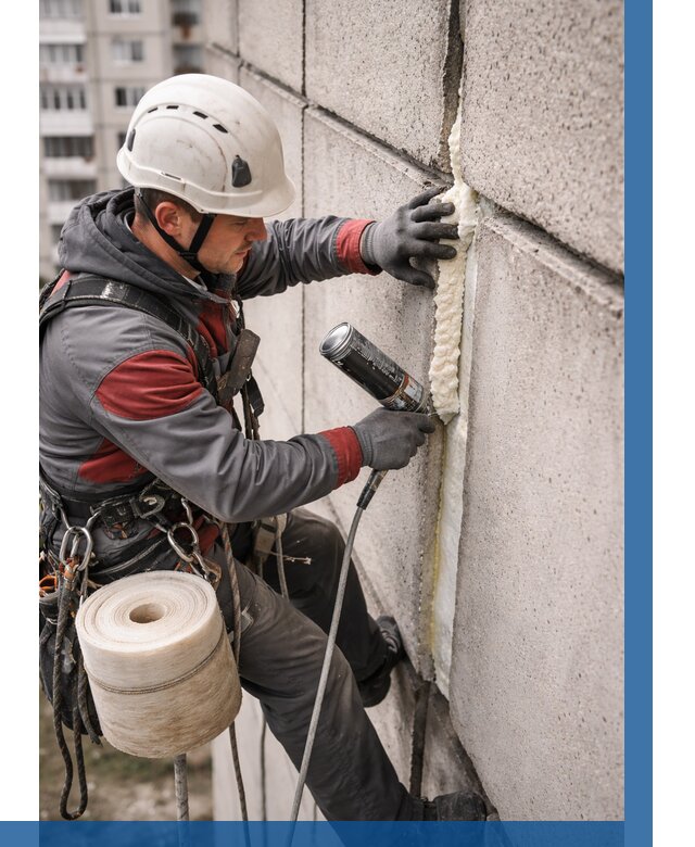 Утепление межпанельных швов в Салавате от 747 р. | ВЫСОТНИК-Слв