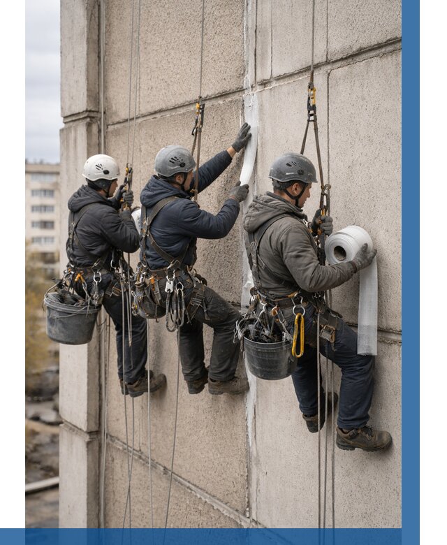 Ремонт межпанельных швов в Салавате от 800 р. | ВЫСОТНИК-Слв