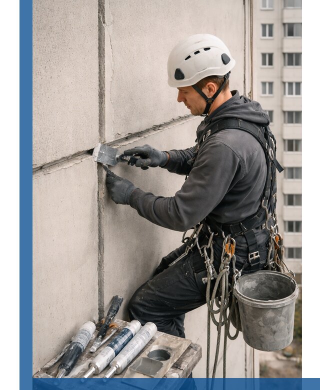Ремонт межпанельных швов в Салавате герметизация и восстановление