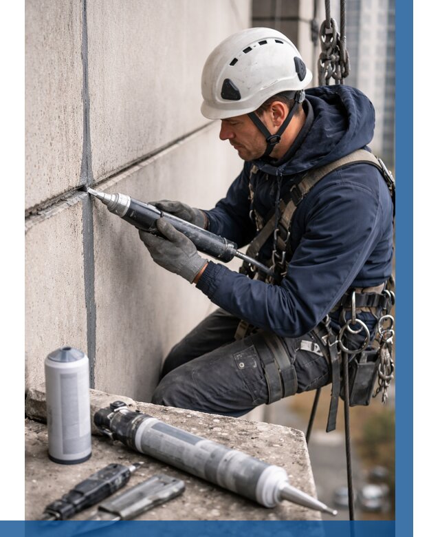 Вторичная герметизация швов в Салавате от 480 р. | ВЫСОТНИК-Слв