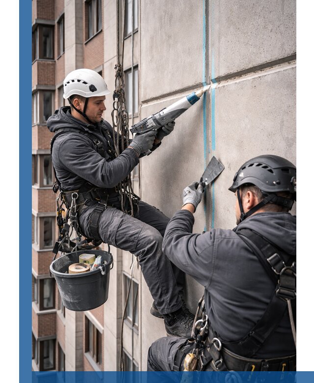 Вторичная герметизация швов фасада и кровли в Салавате