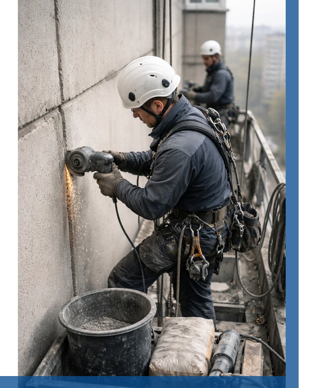 Штробление межпанельных швов в Салавате от 1280 р. | ВЫСОТНИК-Слв