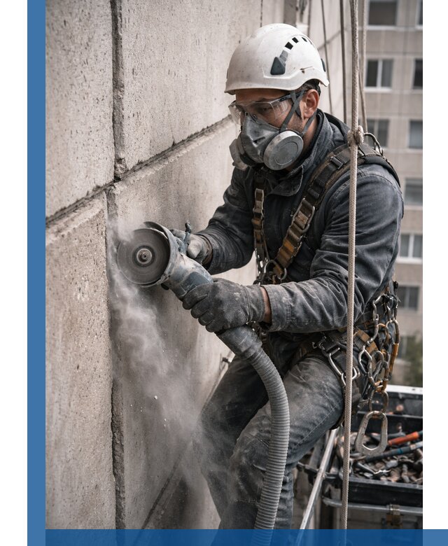 Штробление межпанельных швов в Салавате качественно и быстро