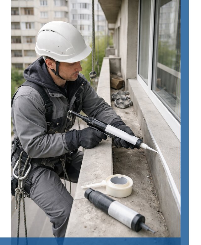 Герметизация швов лоджии в Салавате от 4801 р. | ВЫСОТНИК-Слв