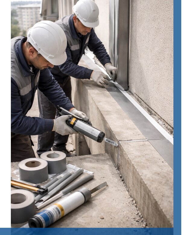 Герметизация примыкания балкона в Салавате от 4801 р. | ВЫСОТНИК-Слв