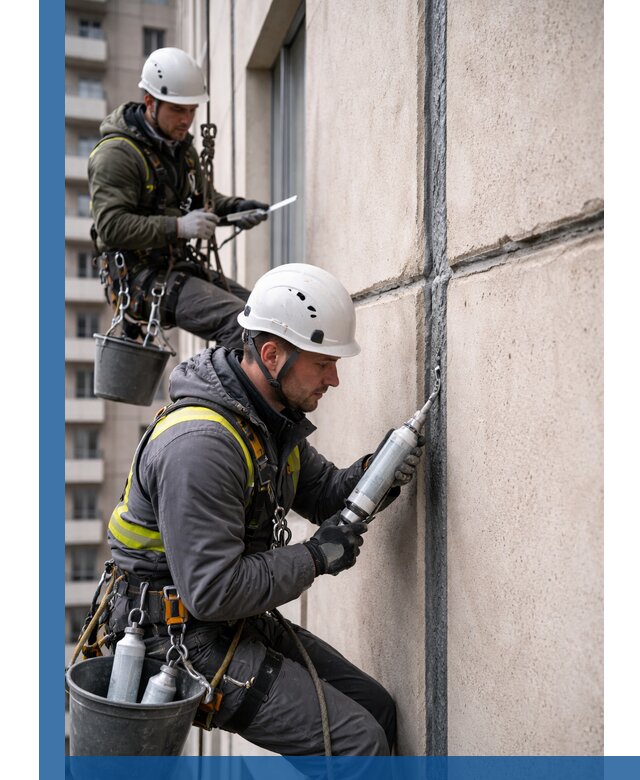 Герметизация деформационных швов фасада в Салавате качественно