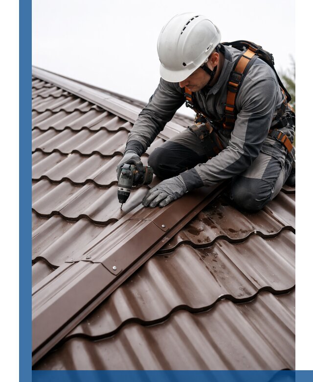 Ремонт металлочерепицы на крыше в Салавате профессионально