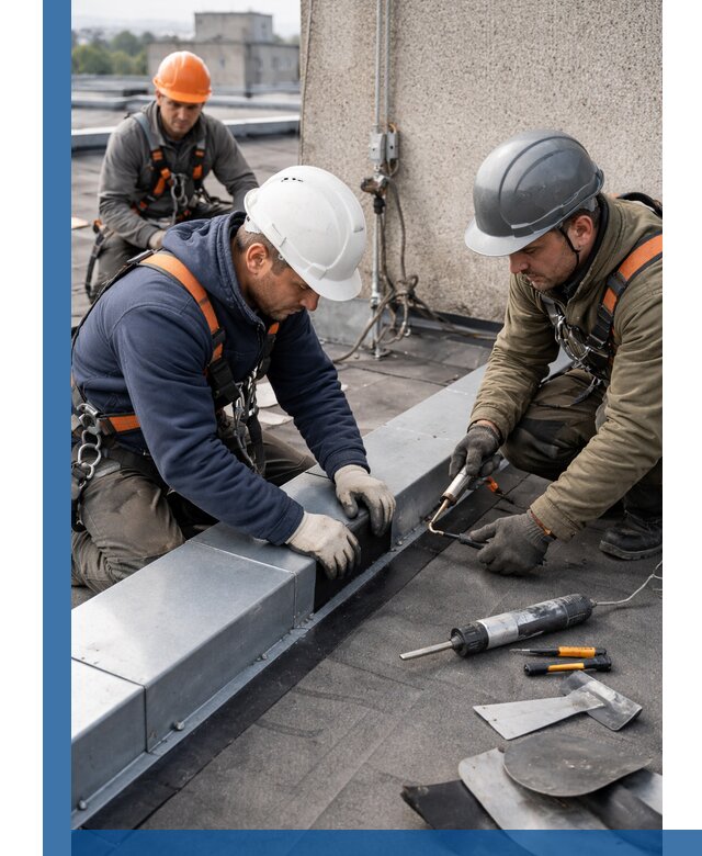 Ремонт кровельных примыканий в Салавате профессионально