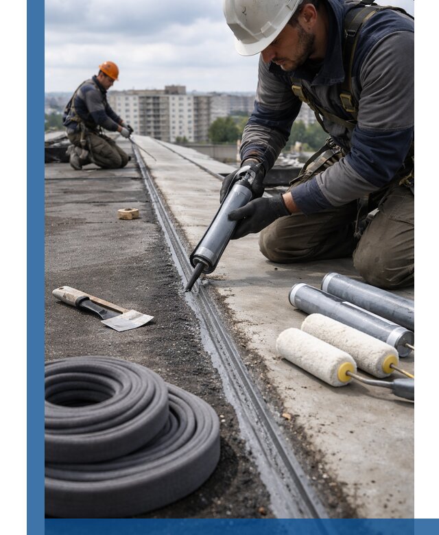 Герметизация швов кровли в Салавате с гарантией герметичности