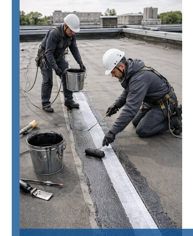 Гидроизоляция кровли мастикой в Салавате надежная защита