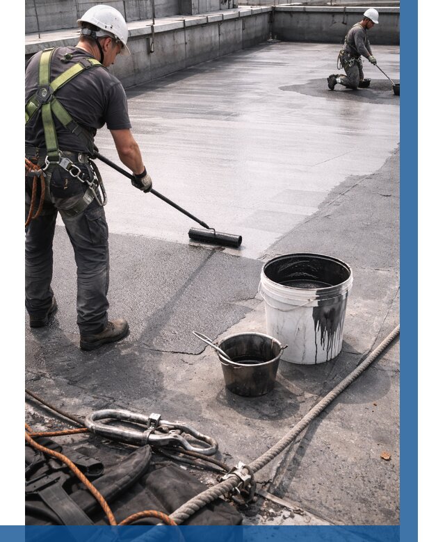 Гидроизоляция кровли жидкой резиной в Салавате от 533 р. | ВЫСОТНИК-Слв