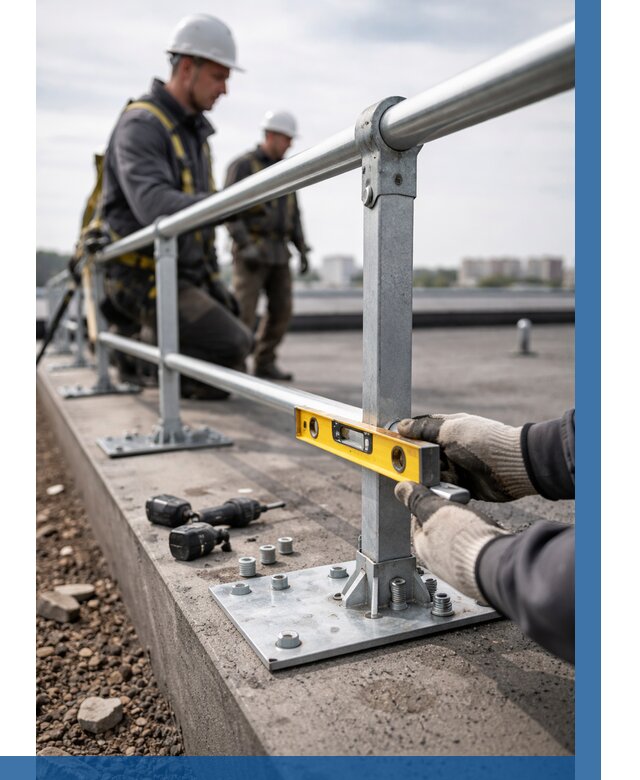 Монтаж кровельного ограждения в Салавате от 1280 р. | ВЫСОТНИК-Слв