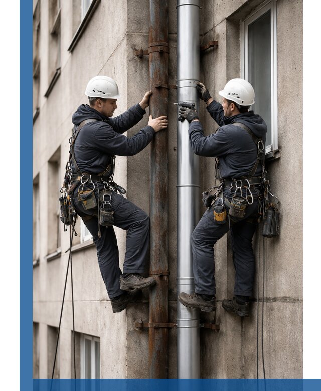 Замена водосточных труб в Салавате: монтаж и демонтаж под ключ