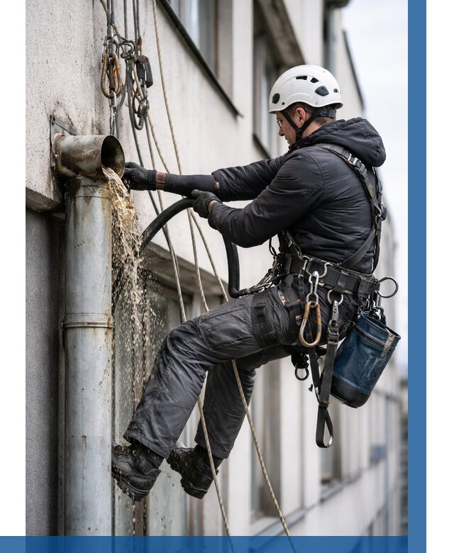 Прочистка водосточных труб в Салавате от 3734 р. | ВЫСОТНИК-Слв