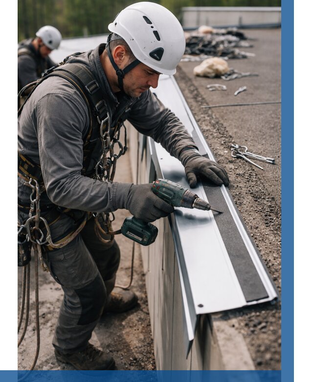 Монтаж капельника на кровле в Салавате от 320 р. | ВЫСОТНИК-Слв