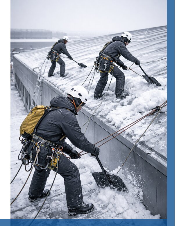 Очистка навесов от снега в Салавате от 4801 р. | ВЫСОТНИК-Слв