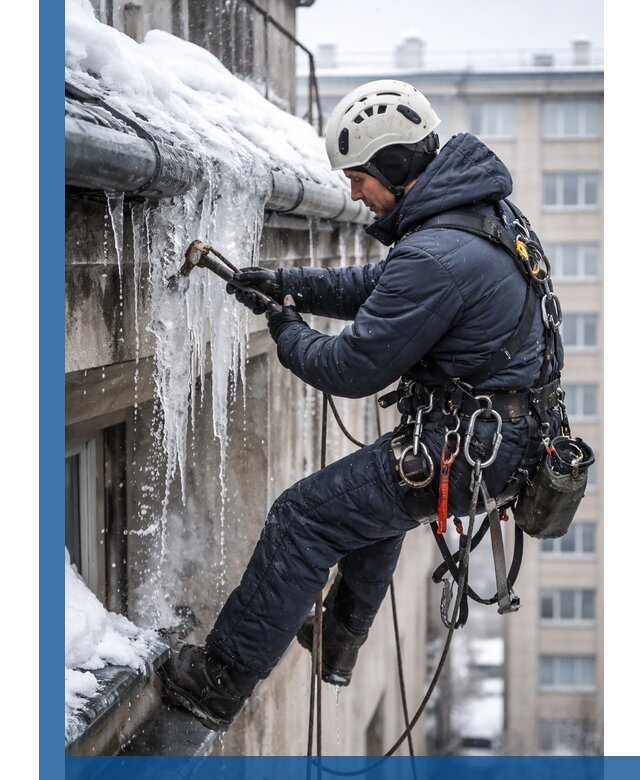 Удаление наледи и чистка водостоков в Салавате оперативно и безопасно