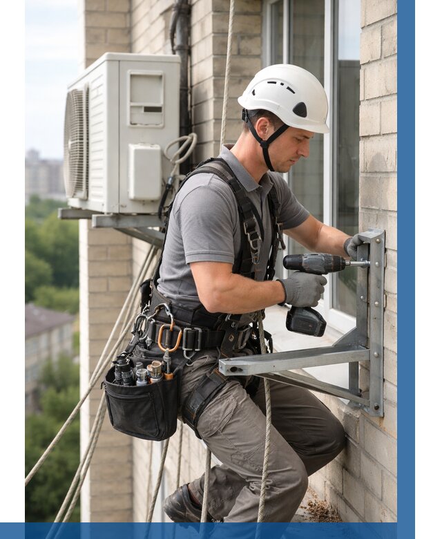 Установка кронштейнов кондиционера в Салавате от 3734 р. | ВЫСОТНИК-Слв