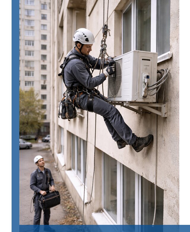 Демонтаж внешнего блока кондиционера в Салавате профессионально