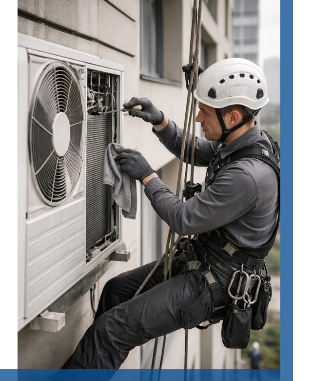 Обслуживание внешнего блока кондиционера в Салавате от 2881 р.ВЫСОТНИК-Слв