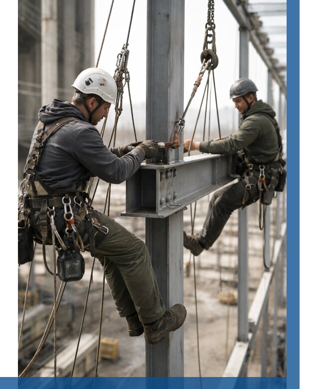 Монтаж металлоконструкций на высоте в Салавате от 3734 р. | ВЫСОТНИК-Слв