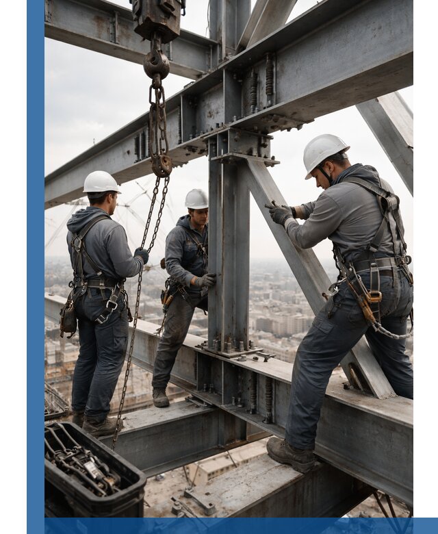 Профессиональный монтаж металлоконструкций на высоте в Салавате