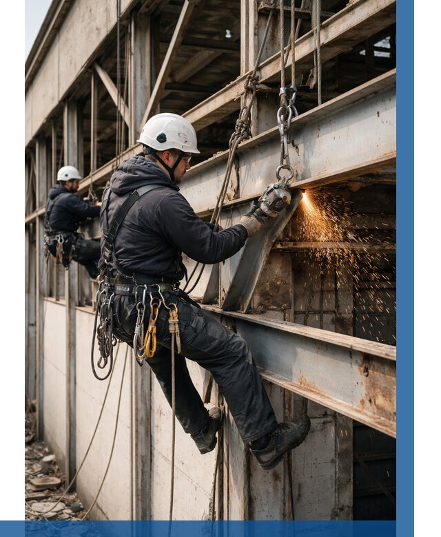 Демонтаж металлоконструкций на высоте в Салавате от 6935р. |ВЫСОТНИК-Слв