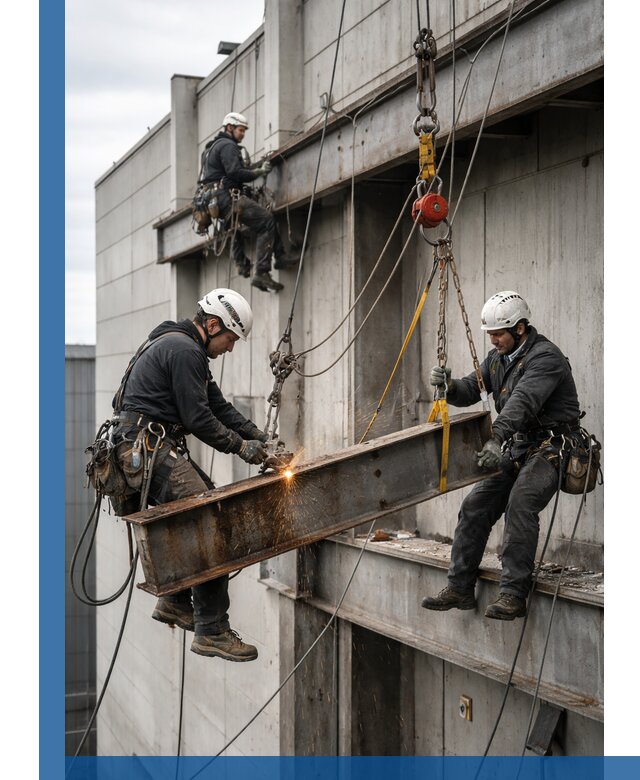 Демонтаж металлоконструкций на высоте в Салавате под ключ