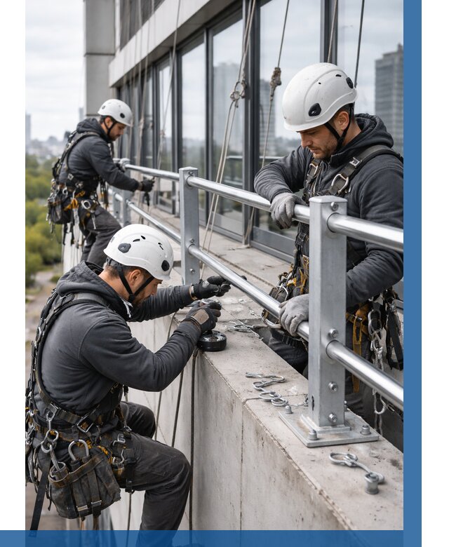Монтаж ограждений на высоте в Салавате, от 1280 р. | ВЫСОТНИК-Слв