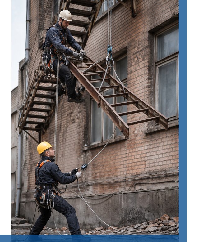 Демонтаж пожарной лестницы в Салавате от 12803 р. | ВЫСОТНИК-Слв