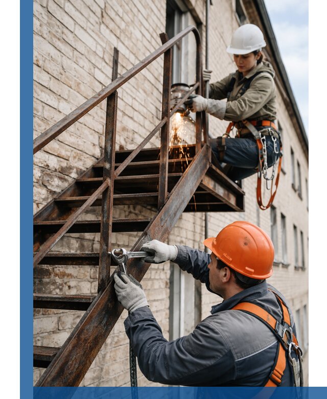 Ремонт и восстановление пожарных лестниц с выездом в Салавате