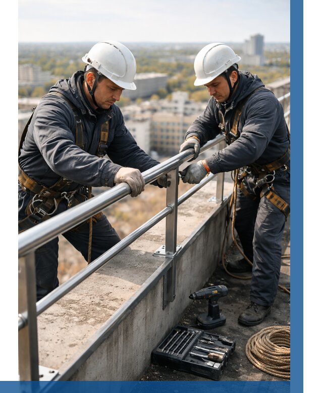 Монтаж перил на высоте в Салавате от 2667 р. | ВЫСОТНИК-Слв