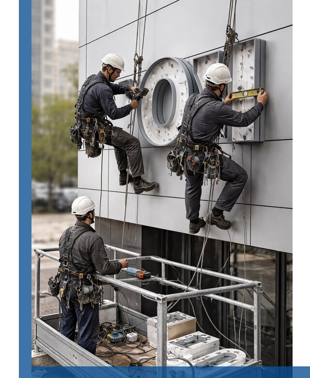 Профессиональный монтаж световых букв в Салавате под ключ