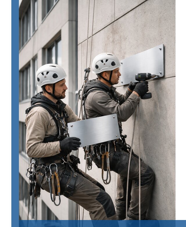 Монтаж табличек и указателей в Салавате для зданий и сооружений